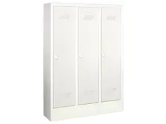 lockerkast v. kinderen,HxBxD 1300x780x300mm,3vak,RAL7035,front RAL3000