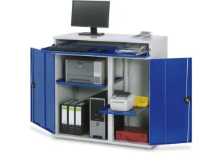 Computerkast 1060x1100x520mm Uittreklade Voor Toetsenbord - 2