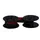 Lint groep 051 nylon zwart rood