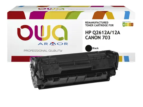 Tonercartridge OWA alternatief tbv HP Q2612A zwart