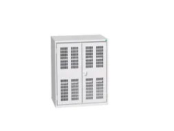 universele kast,HxBxD 1000x800x550mm,2xStalen bodem,draaigrendelslot