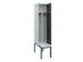 locker met bank,voor scheiding van kleding,HxBxD 2120x400x815mm,1vak