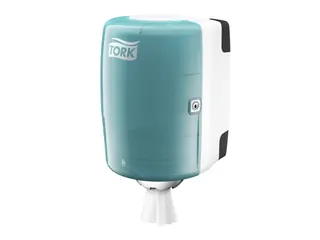 Tork 659000 Performance Centerfeed M2 Rol Dispenser Wit Turquoise - 1