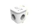 Stekkerblok Fellowes Power Cube F 3-voudig 1xUSB A 2xUSB C 2m wit