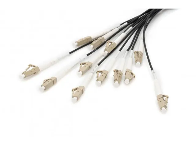 Glasvezel Breakoutkabel 12 vezels OM4 LC/UPC-LC/UPC universeel 150m