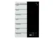 Glasmagneetbord Naga 40x60cm weekplanner Frans zwart/wit