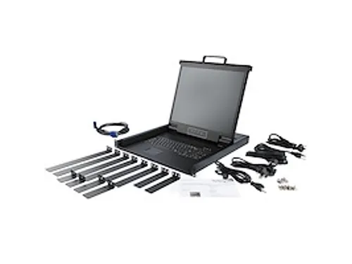 17 inch LCD VGA KVM Console voor Server Rack 1U met USB QWERTY