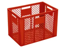 Euronorm Stapelkrat Pe 410x600x400mm 83liter Open Rood