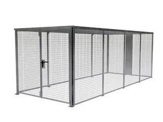 magazijnbox HxBxD 2 1x2 45x5885m gaaswanden dubbele openslaande deur - 1