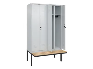 locker voor scheiding van kleding,HxBxD 2120x1200x815mm,4vak - 2