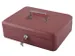 Geldkist Pavo met muntsorteerbak 300x238x90mm rood