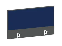 baliepaneel bureau aanbouw achter MS-donkergrijs BN6016-blauw 1000mm