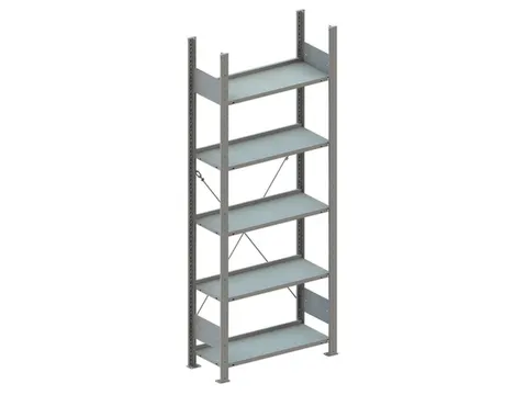Inhaakstelling Basis 2000x750x300mm 5legborden Vaklast 80kg