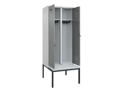 locker met bank,voor scheiding van kleding,HxBxD 2120x800x815mm,2vak