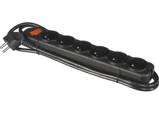 conta 6 stopcontacten schakelaar + beveiliging BE - 1
