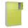 lockerkast,HxBxD 1850x1200x500mm,4x3vakken,vak B 300mm,cil.-slot