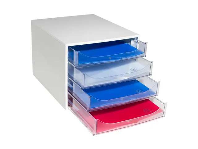 Ladenblok Ecobox 4 Laden Grijs A4+