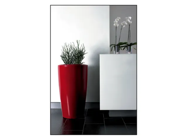 plantenzuil,rond,PE,robijnrood,HxØ 900x510mm,35l