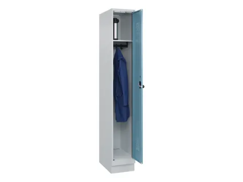 locker,HxBxD 1950x300x500mm,1vak,vak B 300mm,draaigrendel,sokkel