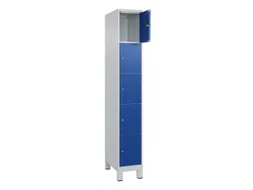 lockerkast,HxBxD 1950x300x500mm,1x5vakken,vak B 300mm,cil.-slot,voeten