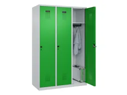 locker,HxBxD 1850x1200x500mm,3vak,vak B 400mm,draaigrendel
