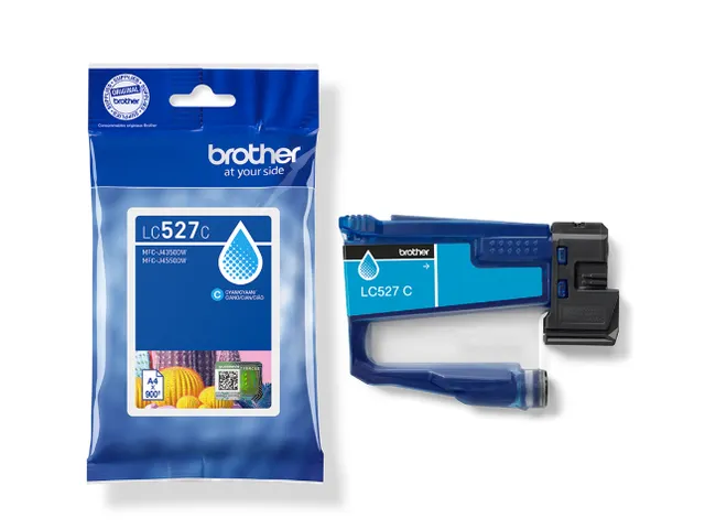 Inktcartridge Brother LC-527C blauw 900 pagina's