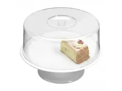 Taartstandaard draaibaar voet Melamine 32cm Wit