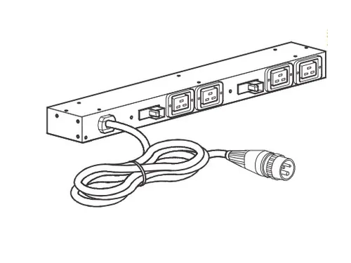 APC Rack PDU AP6032A, Basic, 0U/1U, 32A, 230V, (4x) C19, IEC309 32A st