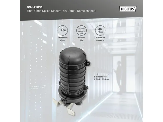 Glasvezel koepelsluiting 48 vezels