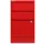 hangmappenkast HxBxD 672x413x400mm 2laden 1hangmappenframe rood