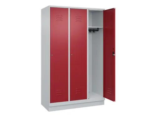 locker,HxBxD 1950x1200x500mm,3vak,vak B 400mm,cil.-slot,sokkel