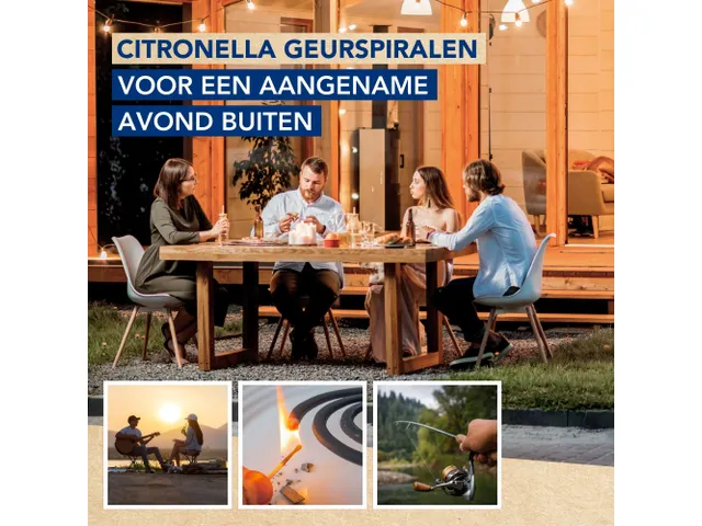 Citronella Geurspiralen,10 Stuks