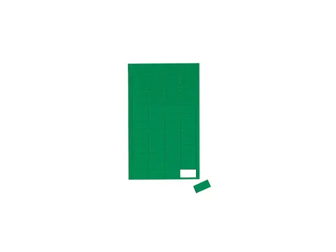 Magnetische symbolen Rechthoek 1x2cm 56 Stuks Groen