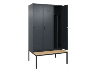 locker voor scheiding van kleding,HxBxD 2120x1200x815mm,3vak - 2