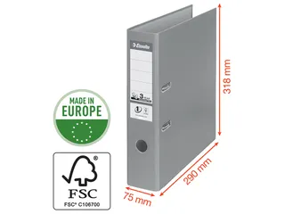 Ordner Esselte Vivida A4 75mm PP blauw - 4