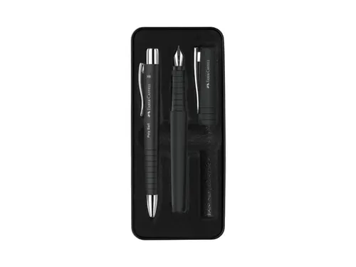 Balpen en Vulpen Faber-Castell Poly Pen in giftbox black