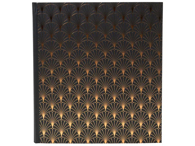 Fotoalbum Exacompta 29x32cm 60 zwarte pagina's Néo Déco zwart