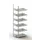 Schroefstelling Aanbouwveld Ral7035 1850x752x604mm 6legborden 80kg