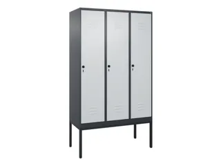 locker voor scheiding van kleding,HxBxD 2120x1200x500mm,3vak - 1