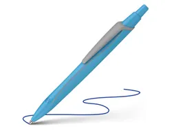 Balpen Schneider Reco Neon blauw, schrijfkleur: blauw