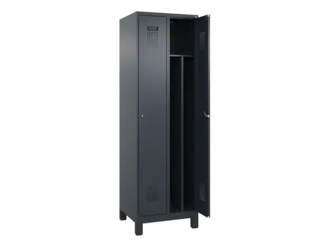 locker voor scheiding van kleding,HxBxD 1950x600x500mm,2vak