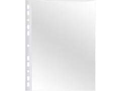 Geperforeerde Showtas A4 11-gaats Glashelder 80mic Pak 50 Stuks