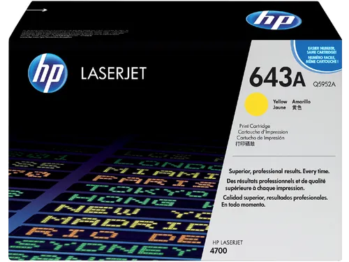 HP 643A Q5952A Gele Toner Cartridge Origineel HP