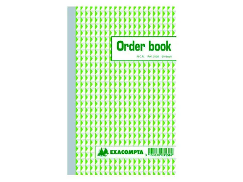 Orderboek Exacompta 210x135mm 50x2vel