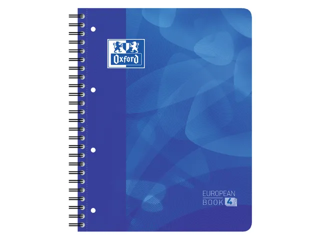 Projectboek Oxford Scribzee A4+ 4r Lijn 120vel Blauw