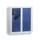lockerkast,HxBxD 585x485x250mm,2x3vakken,cil.-slot,RAL5010