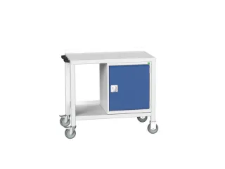 werkbank,verrijdbaar,HxBxD 910x1000x600mm,staalblad,uitrusting: kast - 1