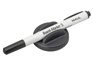 Whiteboardwisser MAUL met whitebordstift zwart magnetisch - 1