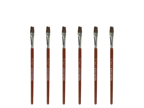 Penseel Kangaro Serie 121 plat Nr. 10 geitenhaar doos 6 stuks