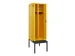 locker met bank,voor scheiding van kleding,HxBxD 2120x600x815mm,2vak